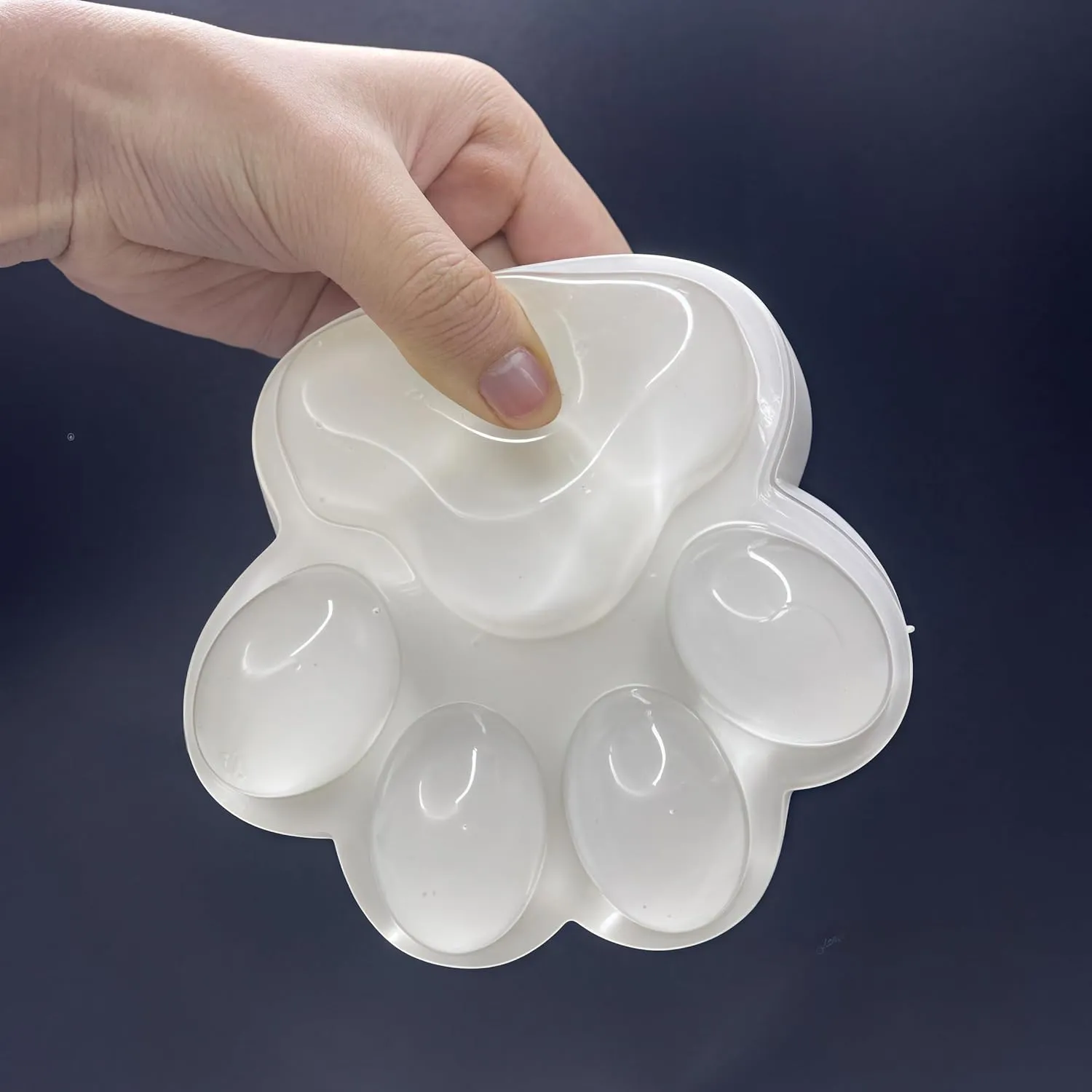 Home Office Relaxing (White) 5.5In Big Cat Paw Squishy Toys$ Large Transparent Cat Paw leap accounting gingham morphological newscast Squishies for Stress Relief$ Super Soft & Thick Sticky Squishy Fidget Toys for 