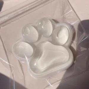 Home Office Relaxing (White) 5.5In Big Cat Paw Squishy Toys$ Large Transparent Cat Paw leap accounting gingham morphological newscast Squishies for Stress Relief$ Super Soft & Thick Sticky Squishy Fidget Toys for 