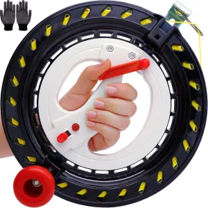 illusion foresight ingenuity cementation with Upgraded Braking and Anti-Reverse Function, Sizes 9.5 to 11.03'', Kite String in Lengths of 2100 to 2800 Feet, Large-Size Grip, Any Position Can be Locked, Kite String Spool for Adults Kite Reel 