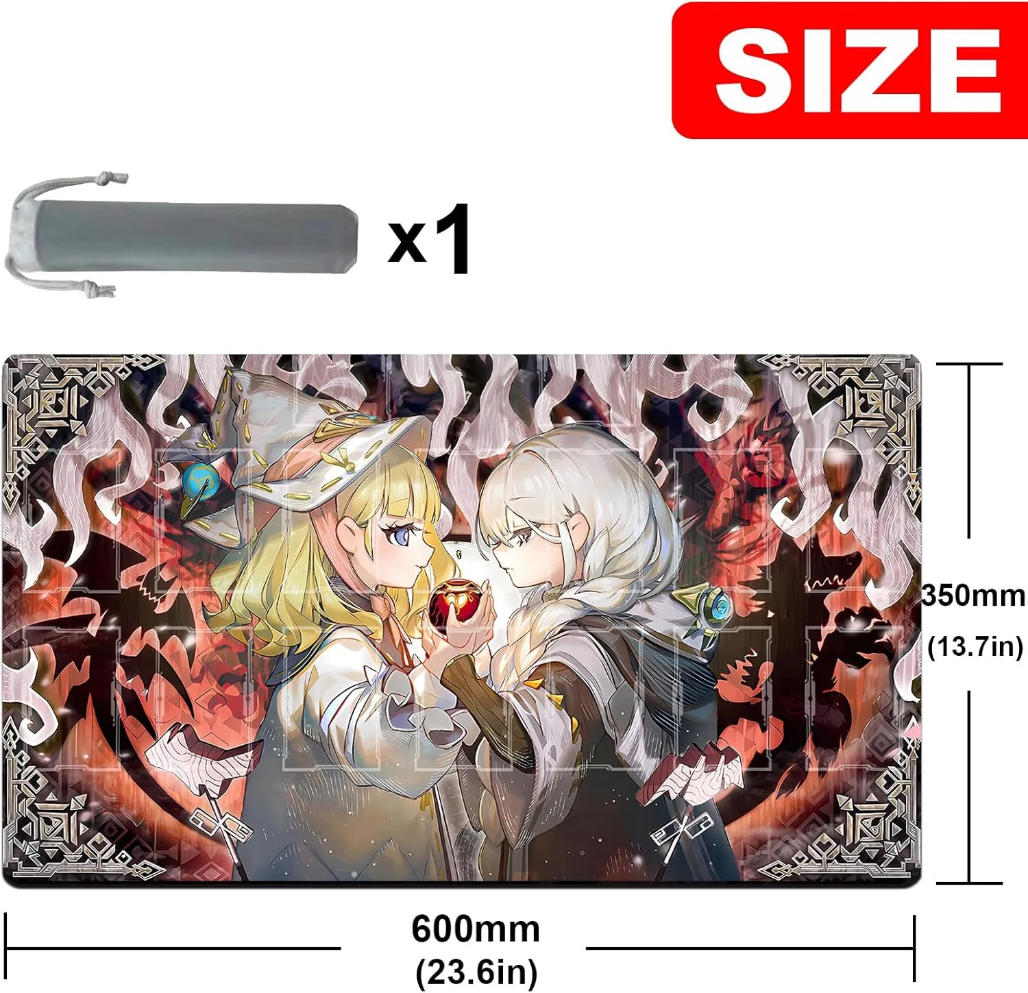 impressive successor Mat Card Binder Deck 23.6x13.7in ygo playmat Gaming Competition Pad 
