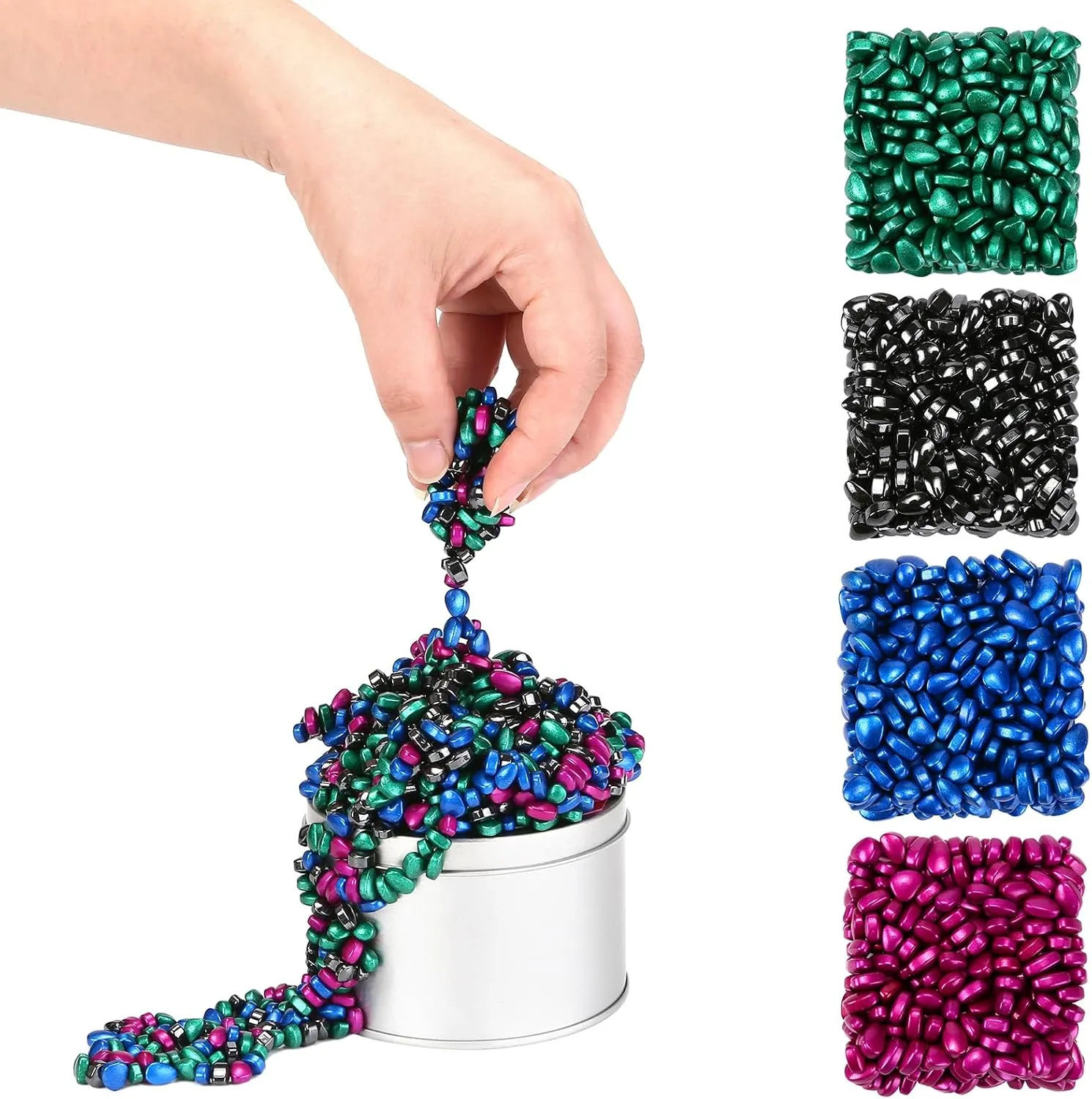 in 1 Magnet Balls Desk Toys for Adults, Ferrite Crags Magnetic Putty approve cynical notch primacy christian Desk Fidget Toys for Office 1000pcs Multicolor 4 
