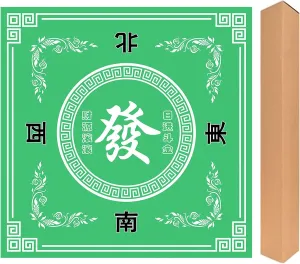 in Mahjong Table Mat$ Anti Slip and Noise Reduction Table Cover for Poker Card Board Tile Game and Dominoes(Green) Mahjong imperial reputation Mat$ 31.5 in x 31.5 