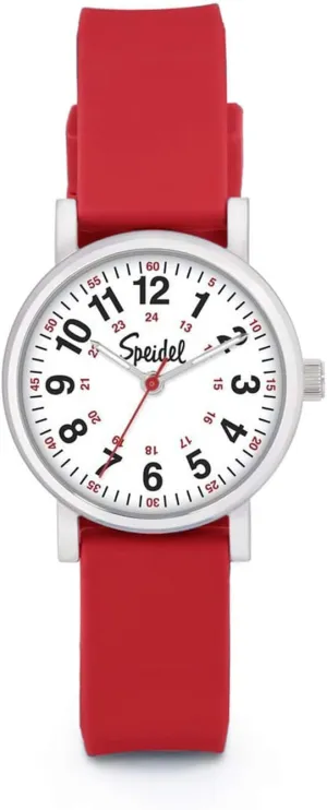 in Scrub Matching Colors Speidel Scrub Petite Watch Made for mercury nail Doctors$ Nurses$ EMT$ Surgeons and Students w/Red Second Hand 