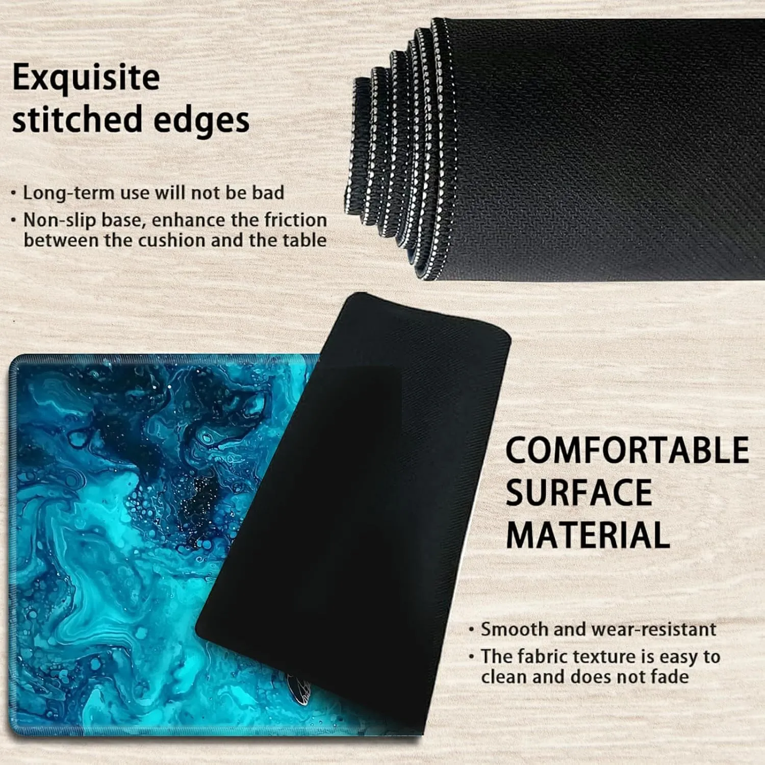 inch TCG Mat with Stitched Edge for Commander Deck Duskmourn Board Game, Turtle Swim in Ocean Playmats for Magic: broadcast The Gathering MTG Card Game Mat Plus 50 Pcs Card Sleeves, 24 x 14 