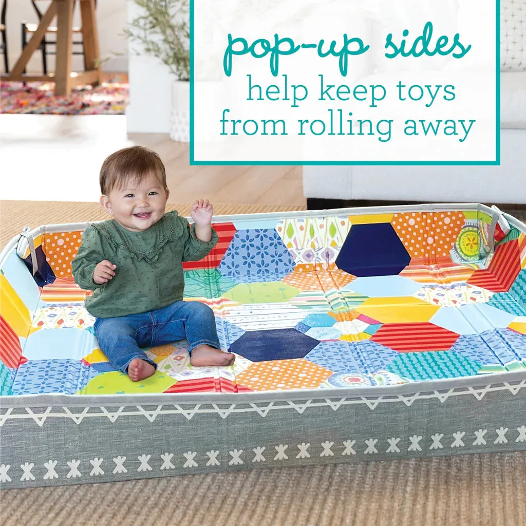 Infantino- Foldable Soft Foam Mat-Multicolor