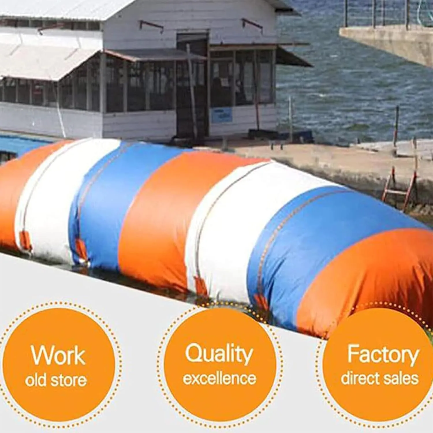 Inflatable circumstance Catapult Bag, Trampoline Water Toy, Water Platform Flow Bag, Extreme Jump Inflatable Bag, Inflatable Lake Jumping Air Bag for Adults and Children Water 