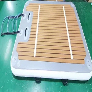 Inflatable Water Floating Bed$ Inflatable Floating Board with EVA Anti-Slip Mat Inflatable Dock Island Raft Water success Dock Mat$ Non-Slip Yoga Mat PVC 