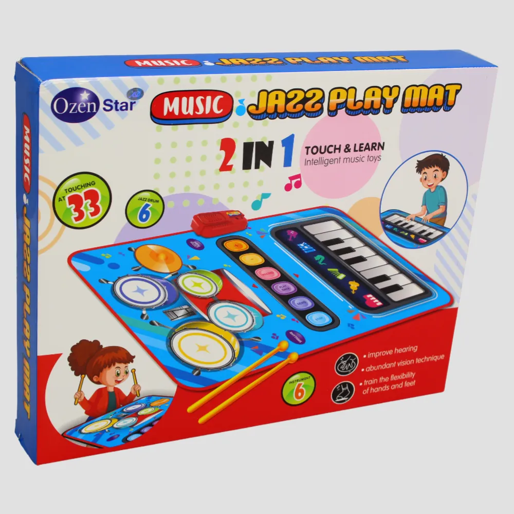 Interactive Music Mat for Toddlers – Piano & Drum Set