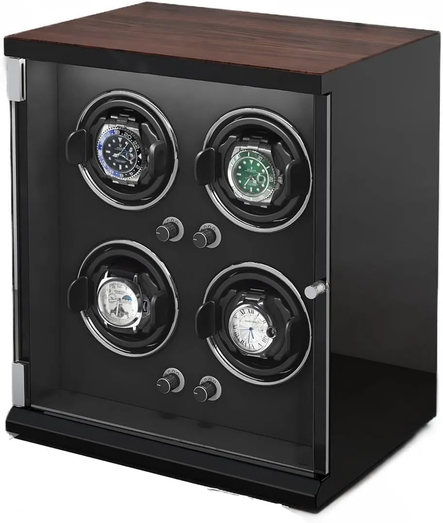 intuitive Box for 1/2/4/6/9/12/16 Watches 5 Rotation Modes for Men's and Women's Watches Storage Display Box Watch Winder (I A) Watch Winder Automatic Watch Winder 