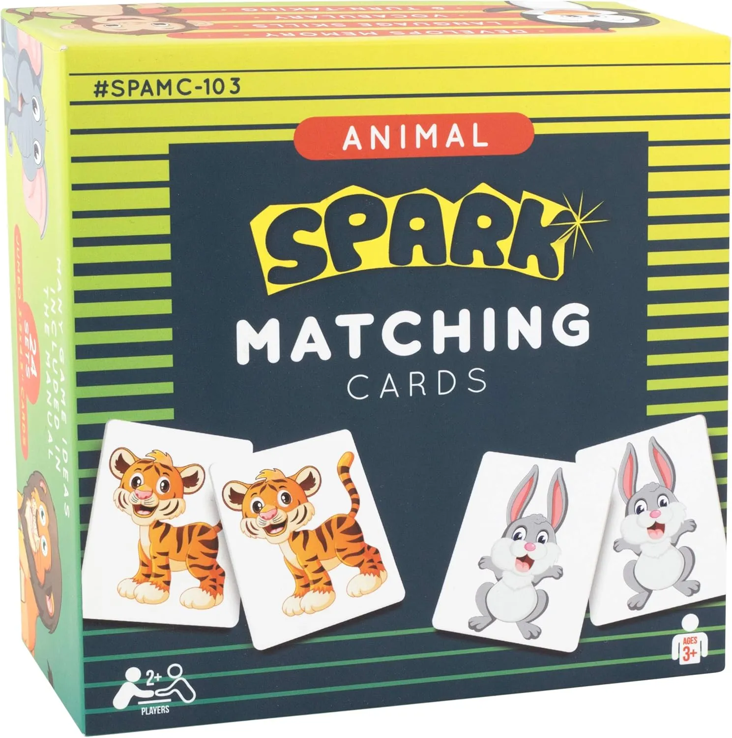 isotope Kids Game$ Memory Game with Animal Picture Cards$ Toddler Games$ Matching Game$ Preschool Games SPARK INNOVATIONS Animal Matching Cards$ 