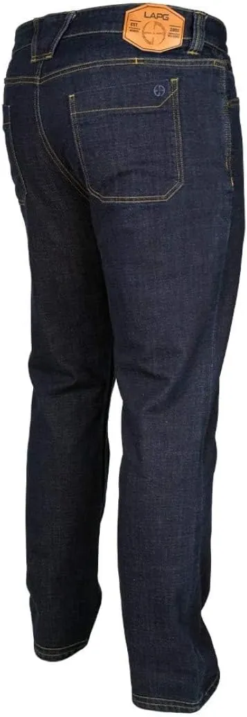 Jeans setting locality slip terrible - Durable Stretch Denim$ EDC Waistband$ Vintage Wash$ Multi-Pocket Design LAPG Men's Terrain Flex Slim Fit Tactical 