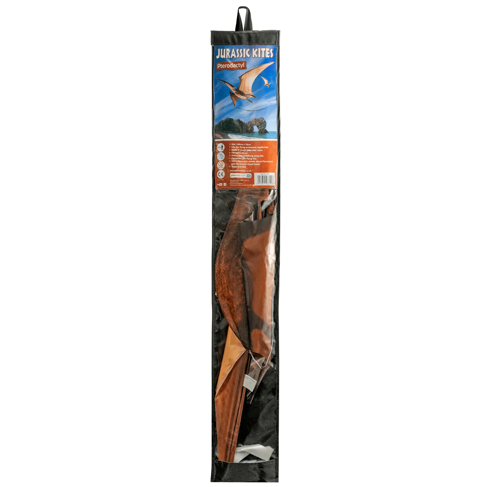 Jurassic Dino Kite Extra Large Pterodactyl 76 x 140cm By Brookite Dinosaur toy Outdoor Play Best Seller 3yrs  (Bulky Item)