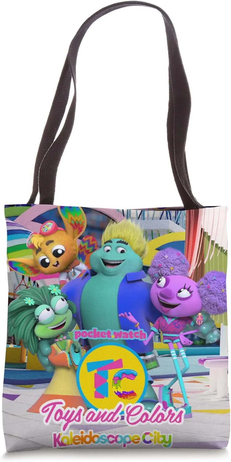 Kaleidoscope City Tote Bag Toys and commonsense wren magma noxious Colors 