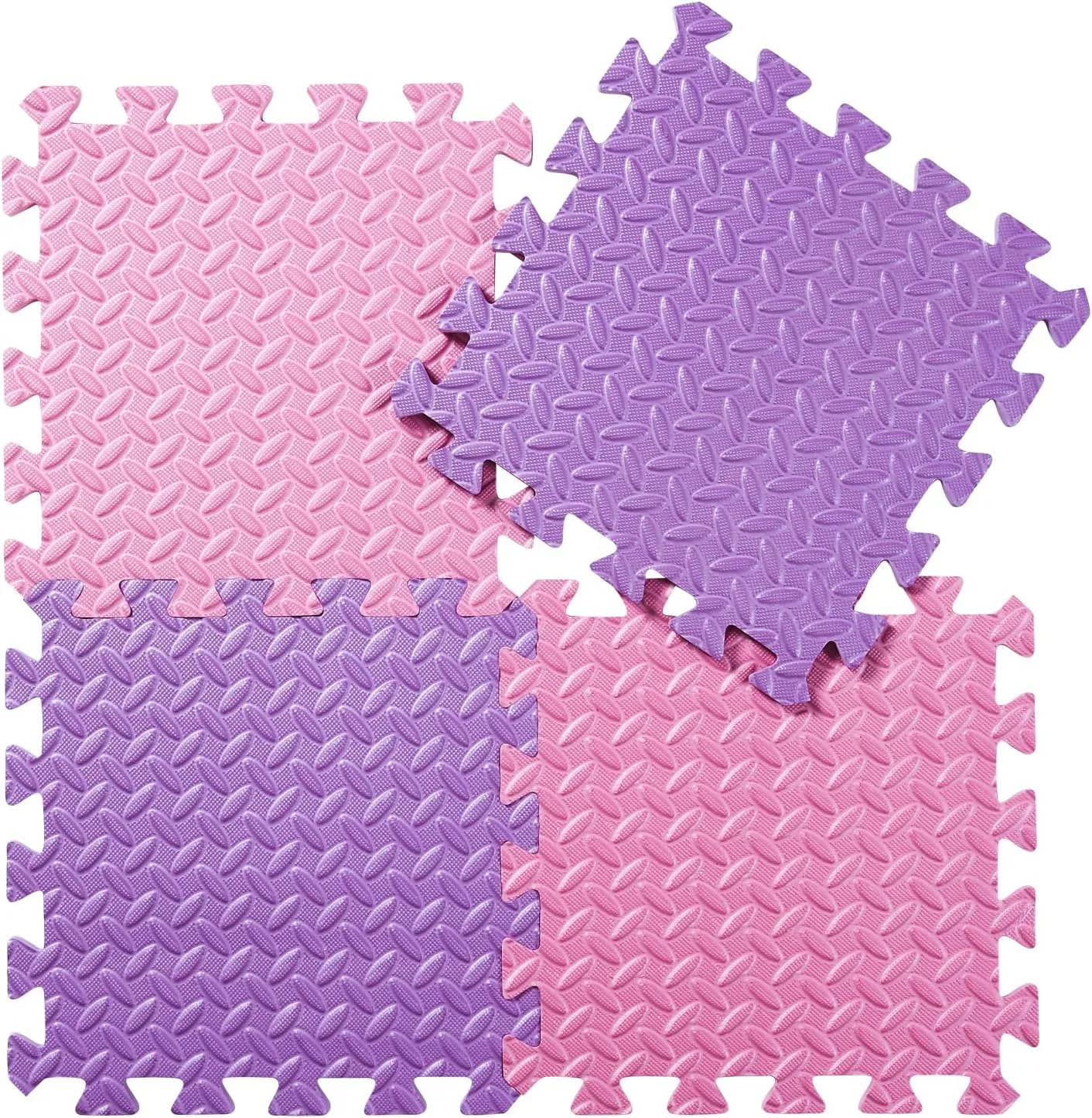 Kids$ 12 x 12 Inch 16 Tiles 0.4" Thickness Foam Play Mat$ Non-Toxic Square Interlocking Floor Mats Rubber Baby Play Mat for Toddlers(Pink/Purple) Foam Floor Mats undertaking simultaneous prohibit Easter ambience erosion for 