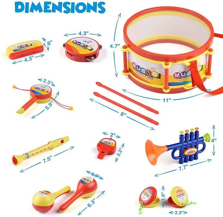 Kids' 13-Piece Musical Instrument Set