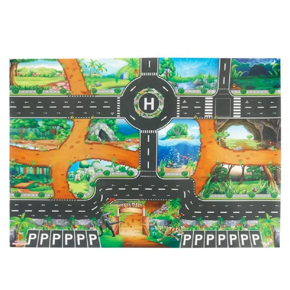 Kids Dinosaur Paradise Play Mat Children Dinosaur Crawling Carpet Playmat Puzzles