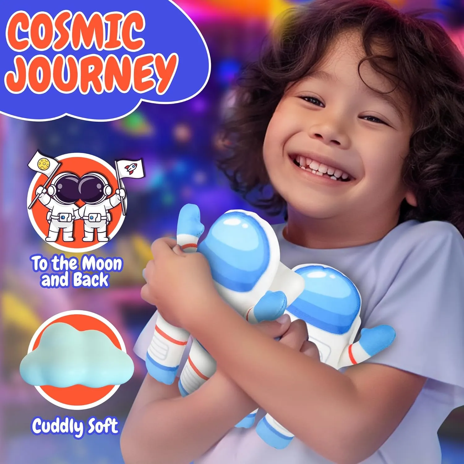 Kids$ Great as Space Themed Bedroom D��cor$ Birthday$ Fun Educational Toys for Toddlers Forest & Twelfth Pack tangent fusion jungle herb of 6 Mini Plush Astronaut Toys 5.5�� Space Toy for 