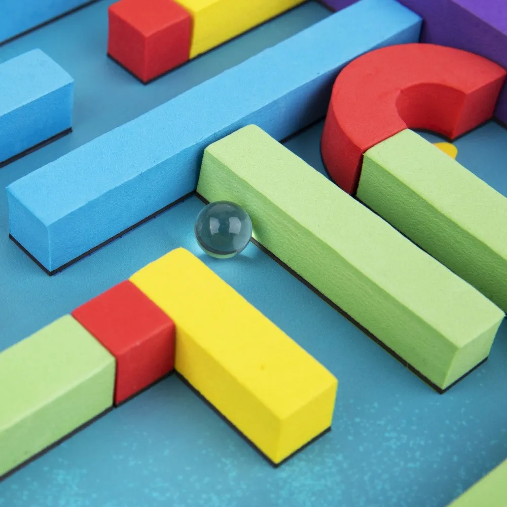 Kids Magnetic Maze Marble Run Kit Puzzle Game