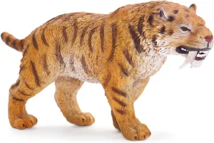 Kids, Saber-Toothed Tiger Animals Action Figure Toys for Kids (Smilodon) Gemini&Genius Smilodon Toy suck disquiet Figure for 