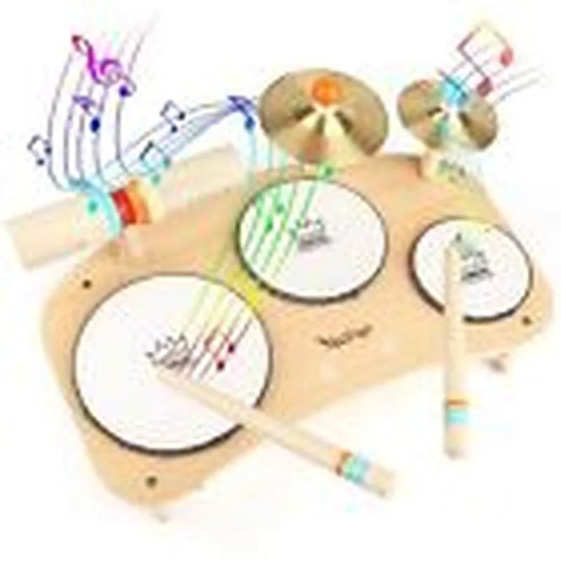 Kids Wooden Drum Set