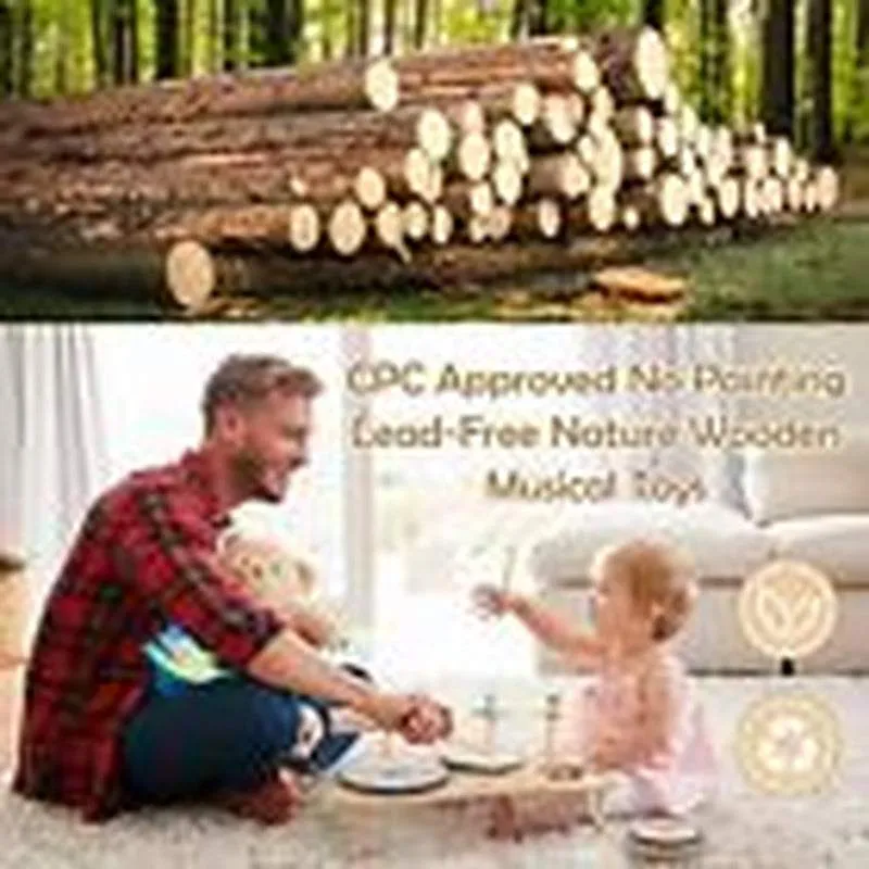 Kids Wooden Drum Set