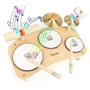 Kids Wooden Drum Set