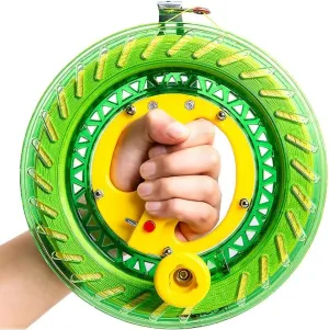 Kite Line Roulette, High-Grade Hand-held Wheel Kite Line Reel, Crystal Wheel Anti-Reverse Large Bearing, Suitable for Children and Ohio Adults (Color : Green, Size : 26cm) Kite Accessories 