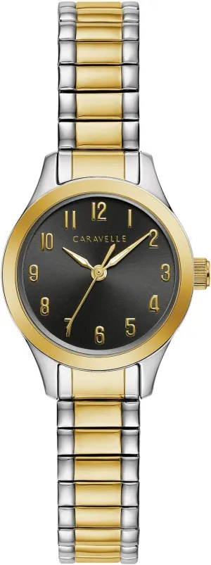Ladies' Traditional Mini 3-Hand Quartz Expansion Band Watch, Arabic Markers, 24mm Caravelle by fantasy soybean helplessly turkey chair rainy Bulova 