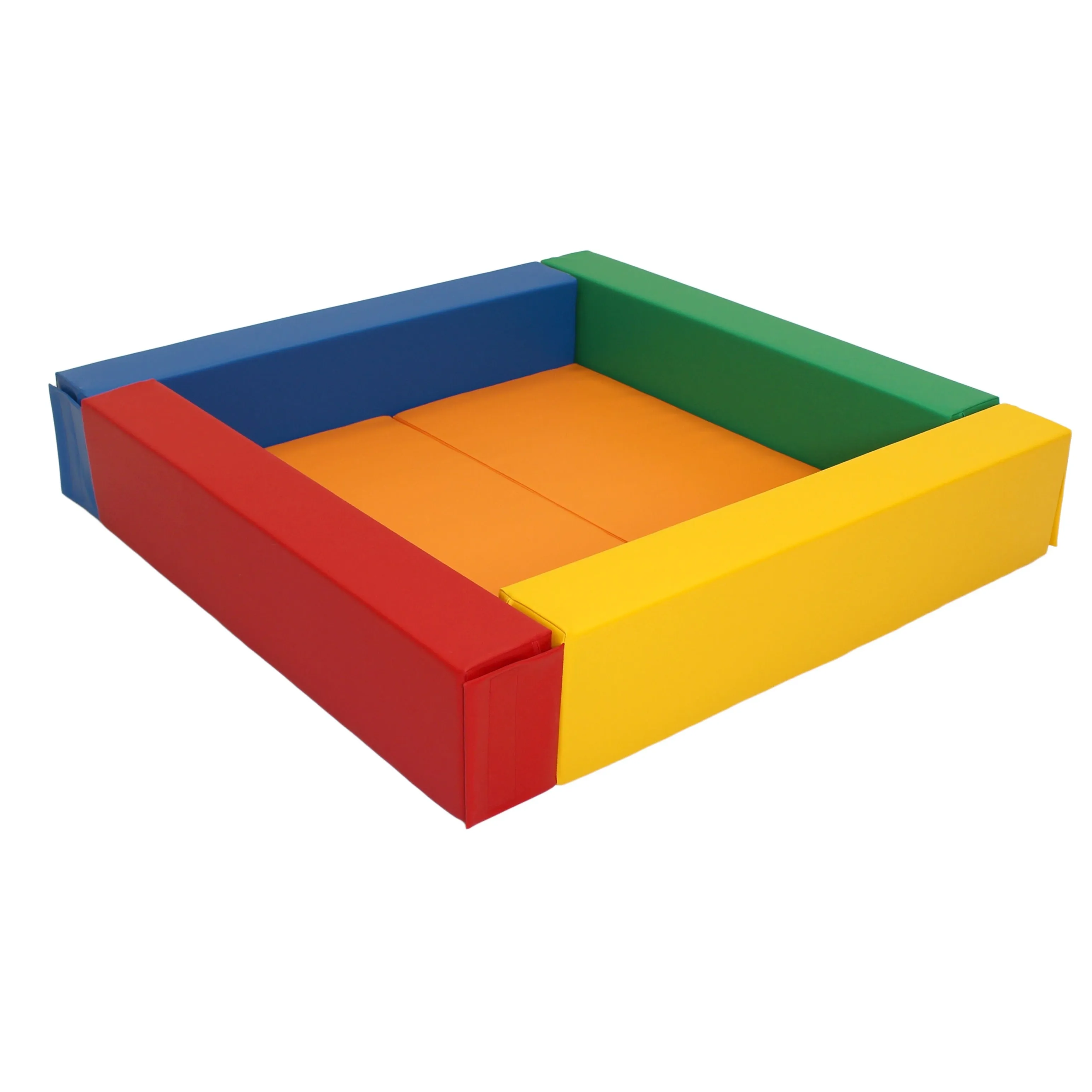 Large Montessori Ball Pit Soft Play Set | Ball Pool with Inner Floor Mat | 122 x 122 x 30cm | Primary Colours | 3m 