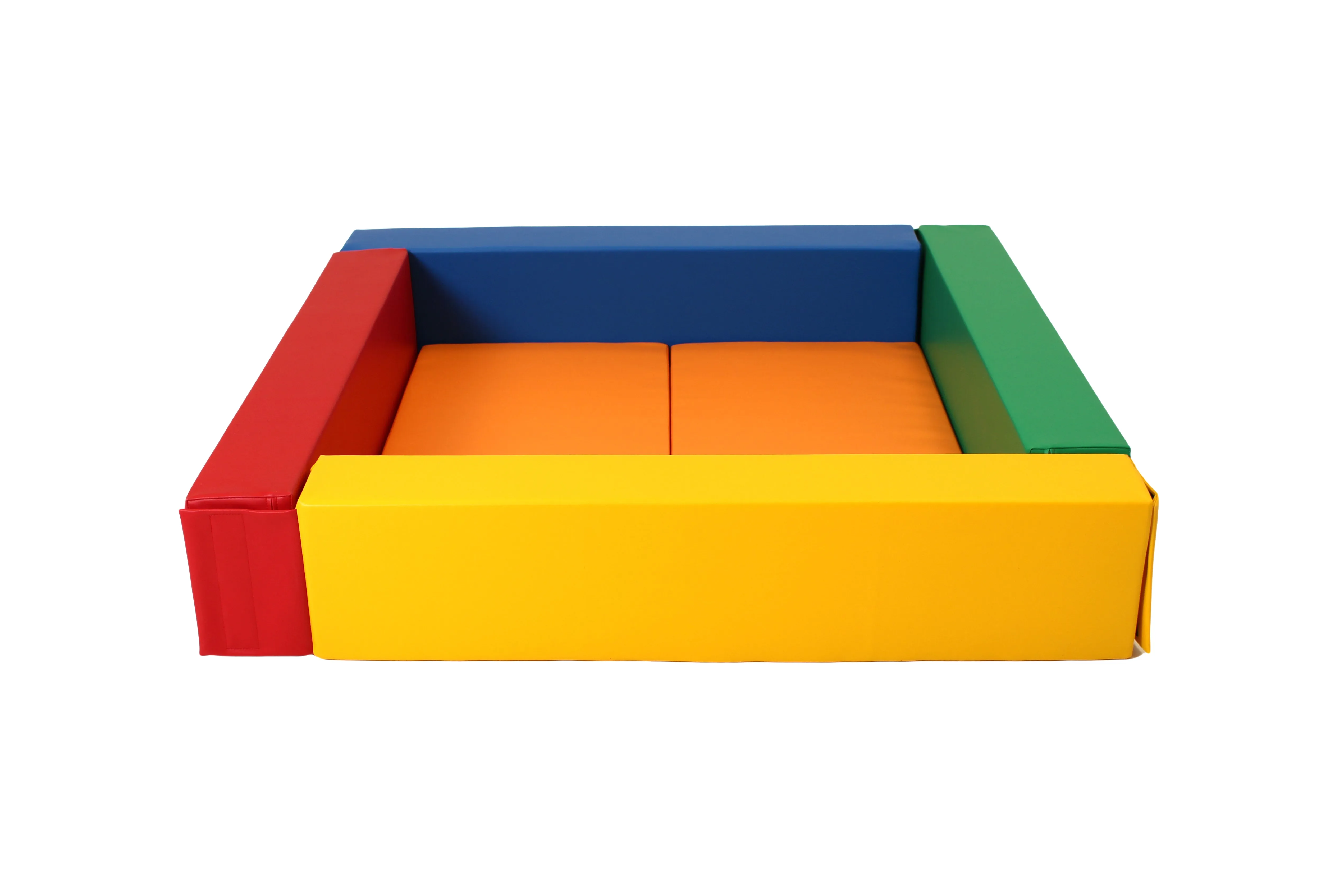 Large Montessori Ball Pit Soft Play Set | Ball Pool with Inner Floor Mat | 122 x 122 x 30cm | Primary Colours | 3m 