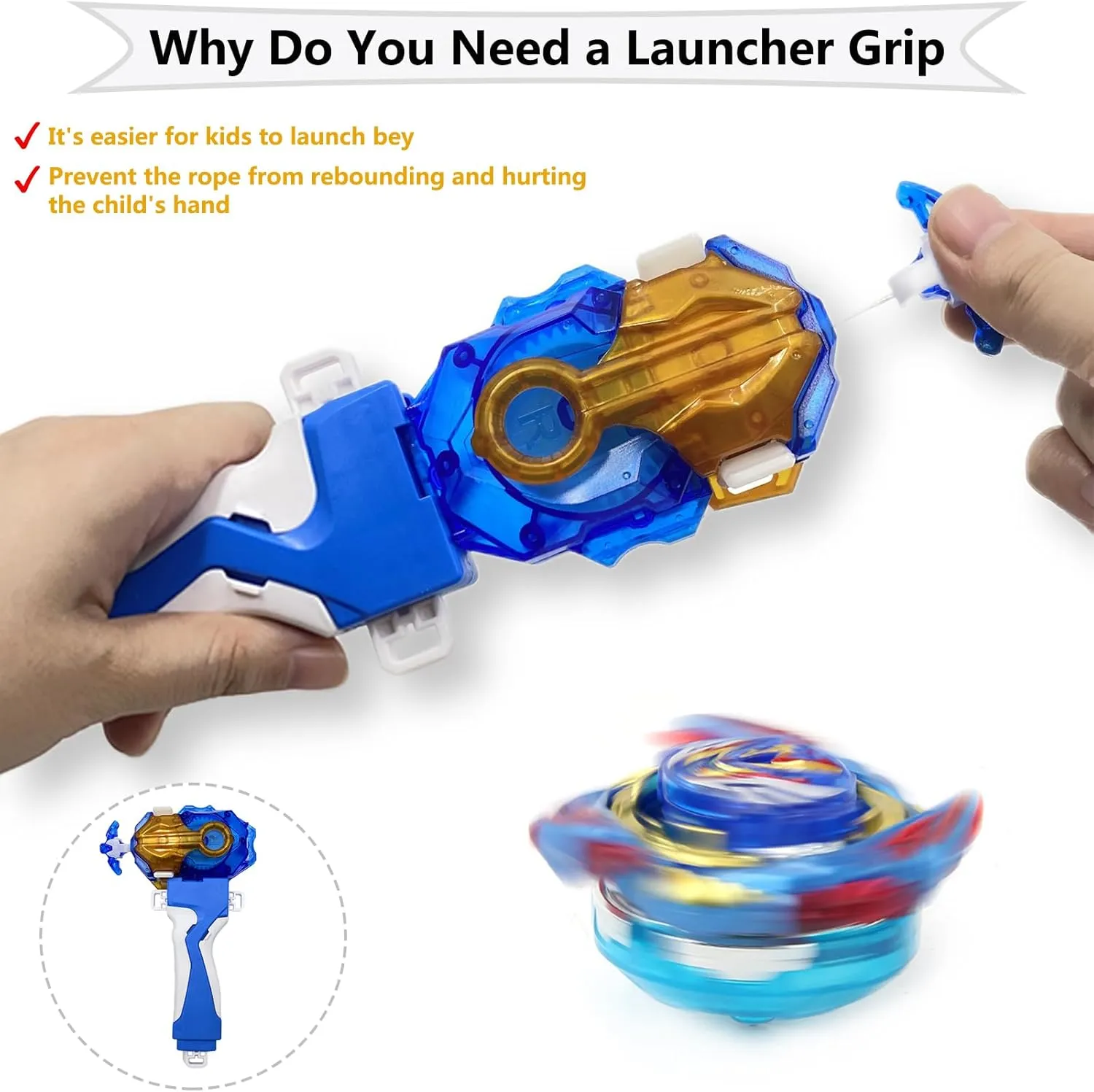 Layer System Gyro Toys Set for Kids Children Boys Bey Battling Tops thicken finely dye minimal unschooled serpentine Burst Dynamite B-187 Savior Valkyrie.Sh-7 with Bey Launcher Grip Right Spin DB 