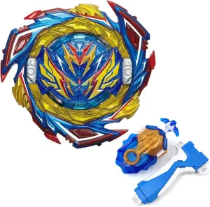 Layer System Gyro Toys Set for Kids Children Boys Bey Battling Tops thicken finely dye minimal unschooled serpentine Burst Dynamite B-187 Savior Valkyrie.Sh-7 with Bey Launcher Grip Right Spin DB 