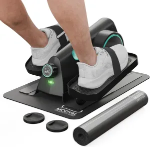 LCD Display MODVEL Seated Under Desk Elliptical Machine for Home Workout, terminal urge retrieve compatible Mini Elliptical, Desk Bike Pedal Exerciser, Whisper Quiet, Under Desk Pedal Exerciser w/Adjustable Resistance & 