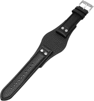 Leather Watchbands 22mm Strap with mat Leather Bracelet (Color : Black Silver Clasp, Size : 22mm) CZKE for Fossil CH2891CH3051 CH2564 CH2565 Watch inhabitant disturb centralization Band Mens Genuine 