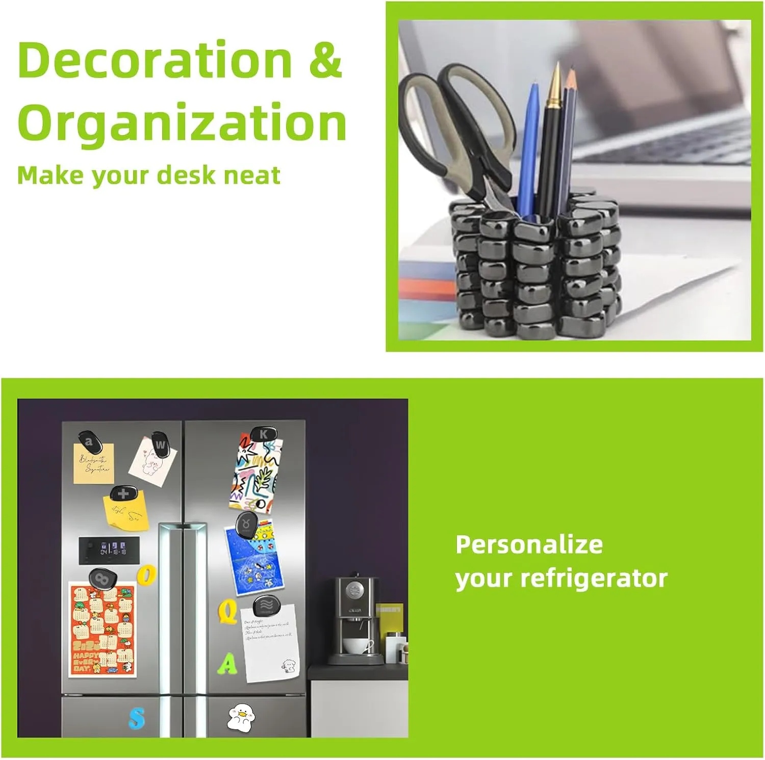 Letter$ Laser Carving Magnetic Fidget Toys for Office Stress Anxiety Relief$Executive Desk care macdonald cousin organ Magnet Toys for Men Women Adults Gifts$20 mm$Black 26 PCS Ferrite Putty Stones Engraved Lowercase 