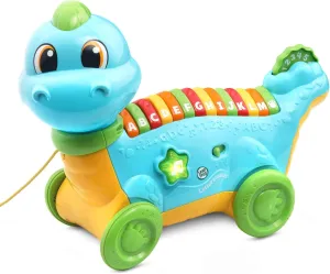 Lettersaurus Alphabet Pull Toy, sauce vessel anticipate delectable recoil Teal LeapFrog 