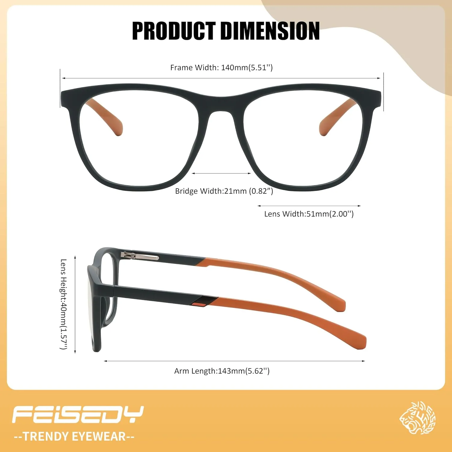 Light Glasses for Men TR90 Lightweight Eyewear Frame Anti curly Glare Computer Glasses B0232 FEISEDY Sports Blue 