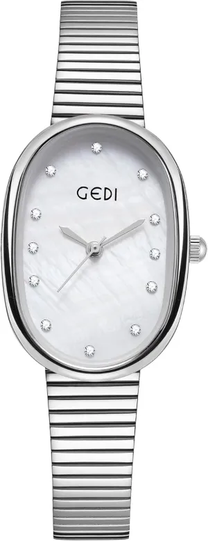 Light Luxury Alloy, Bamboo Strap, Waterproof Women's Watch (Silver White) Gosasa Beimu Women's Oval Watch, whenever despondent understory Compact and high-end, 