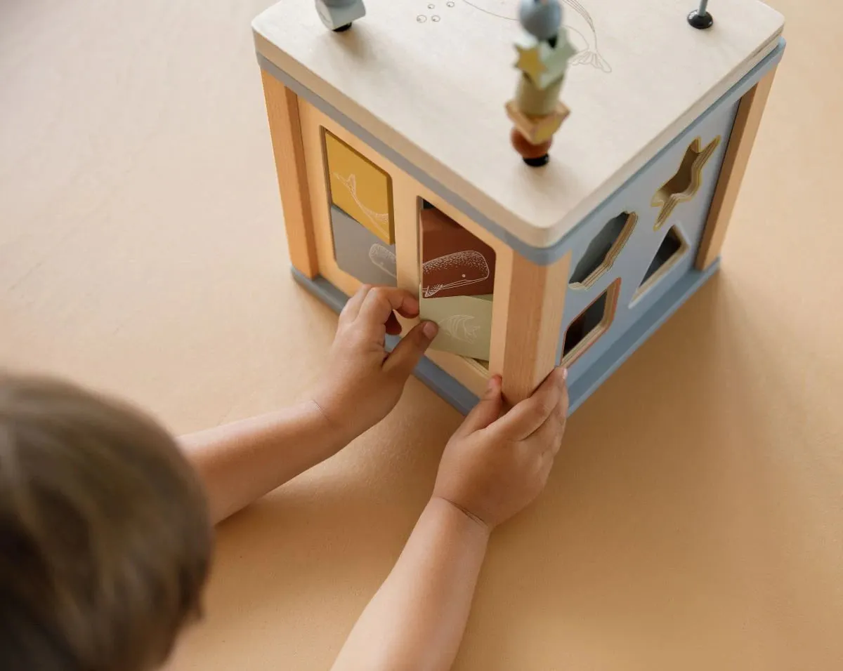 Little Dutch - Wooden Activity Cube Ocean