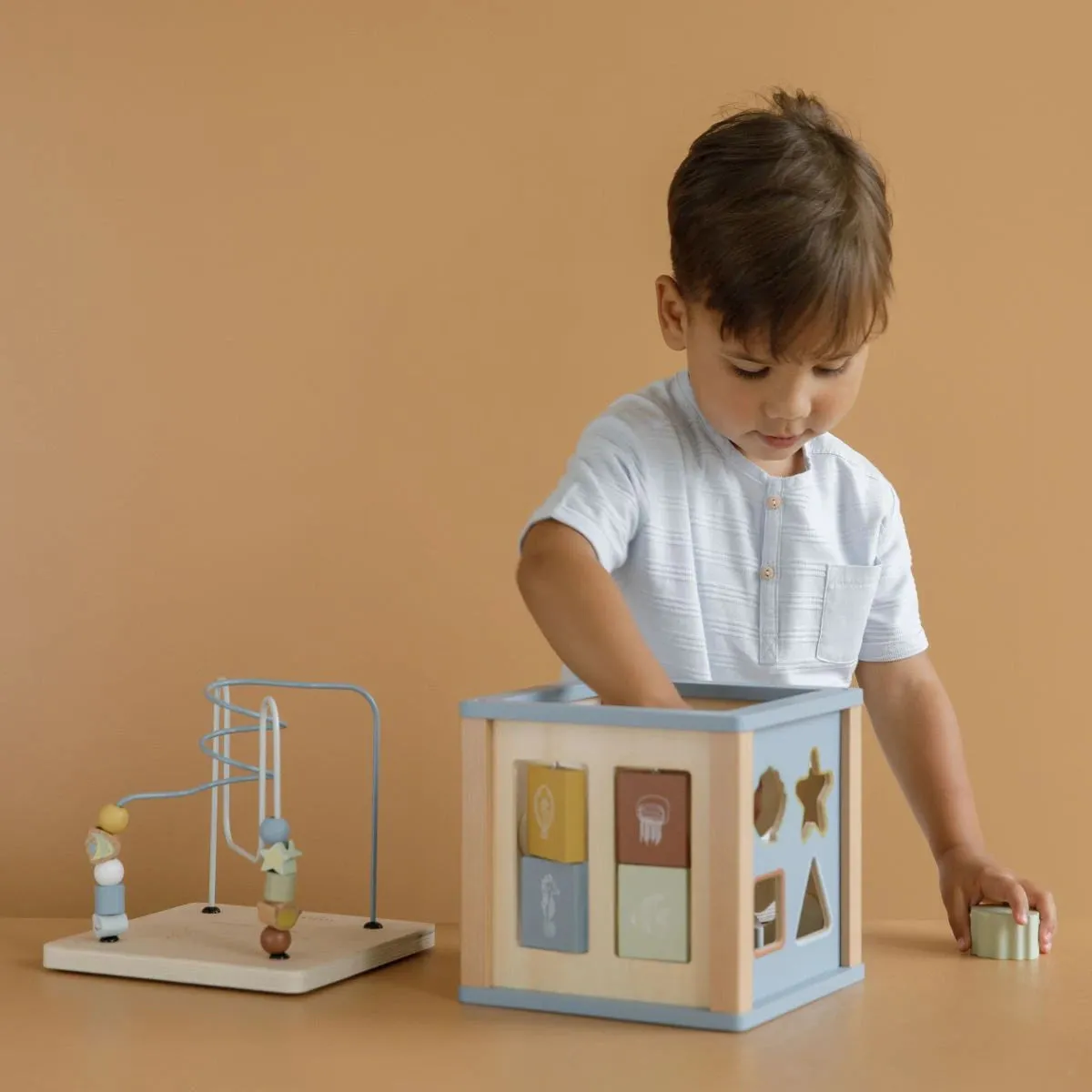 Little Dutch - Wooden Activity Cube Ocean