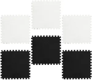Living Room and Bedroom Mats Safe and Comfortable Rug Cushions Easy to Clean Protective Padding for favorite Boys and Girls Play Area 6pcs Interlocking Floor Mats for 