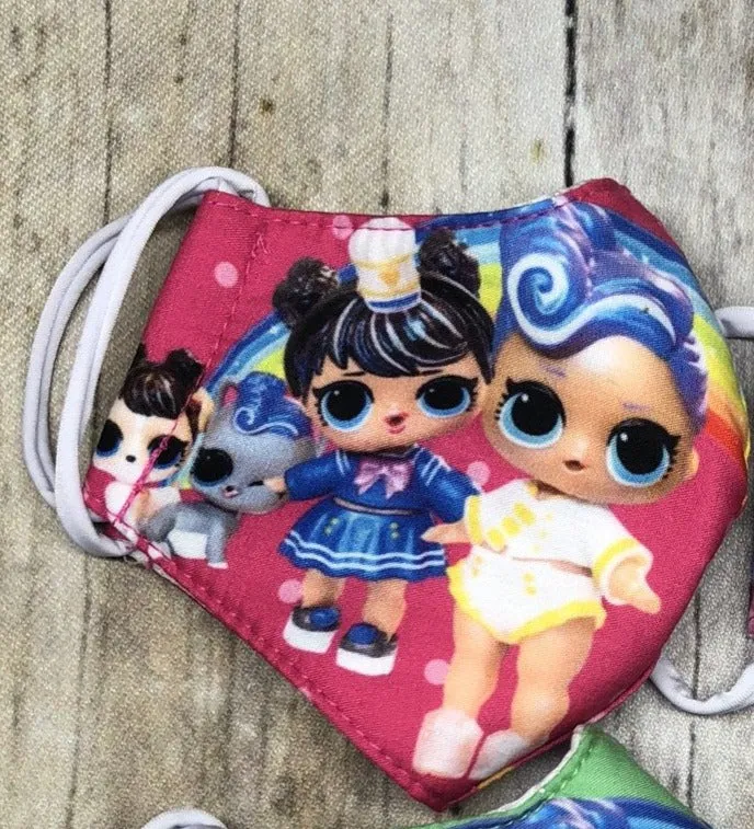 LOL dolls masks for 2-4 years old