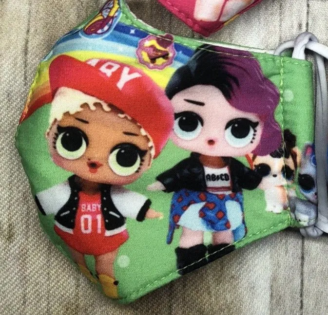 LOL dolls masks for 2-4 years old