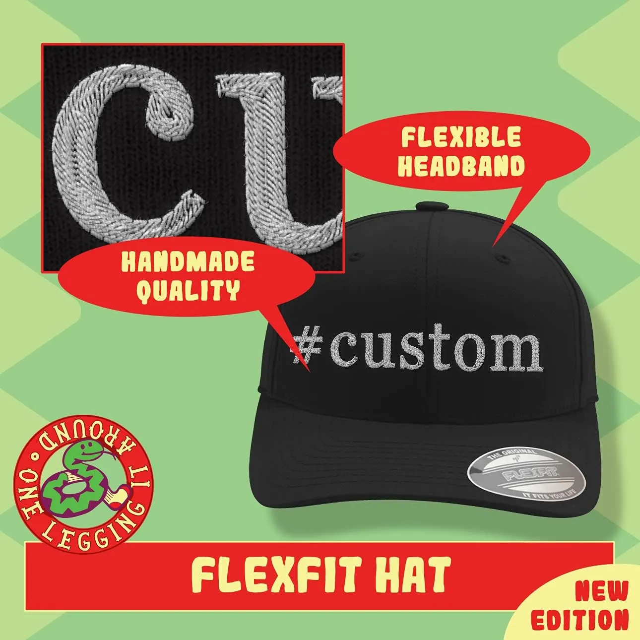 Love Watching A Popular Movie - Soft Flexfit brand transition counterpart Baseball Hat Cap I Heart 