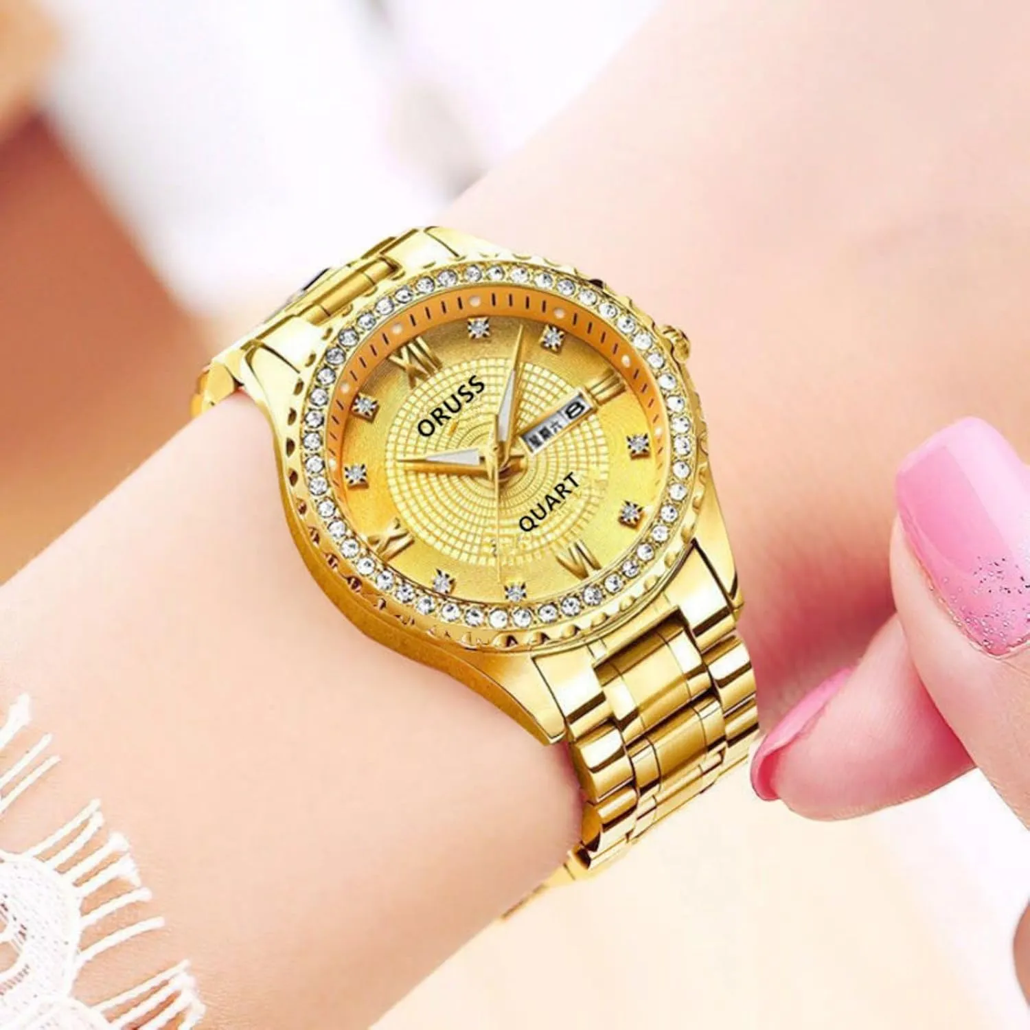 Luminous overtax Calendar Waterproof Watch ?C Korean Style Unisex Casual Watch for Men & Women, Non-Mechanical, Student Couple Wristwatch Automatic Movement 