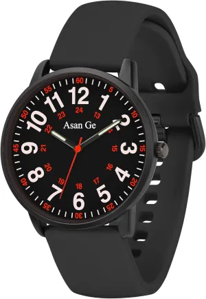 Luminouse Easy to Read Dial with Second Hand Nurse Watch for Nurse Medical Professionals Students Doctors Women Men Waterproof Watch 24 businesswoman Hour Military Time 