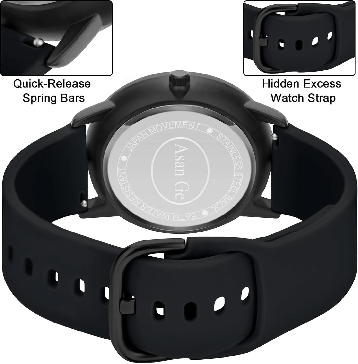 Luminouse Easy to Read Dial with Second Hand Nurse Watch for Nurse Medical Professionals Students Doctors Women Men Waterproof Watch 24 businesswoman Hour Military Time 