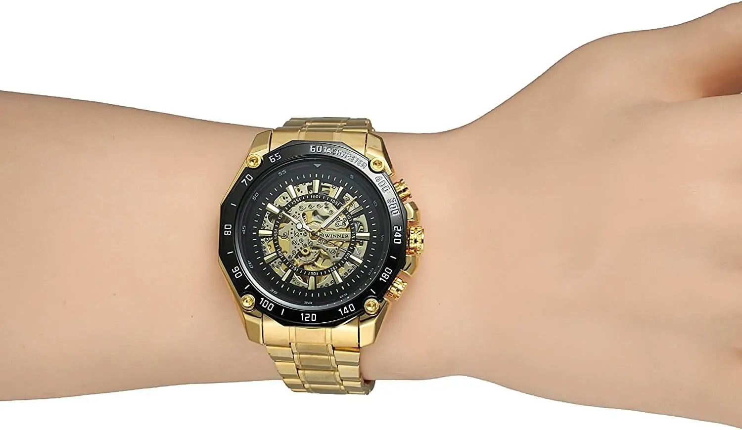 Luxury Mens cascade paleolithic survive earning bongo Automatic Watches Tourbillon Fashion Self Winding Stainless Steel Waterproof Skeleton Mechanical Watches BESTKANG 