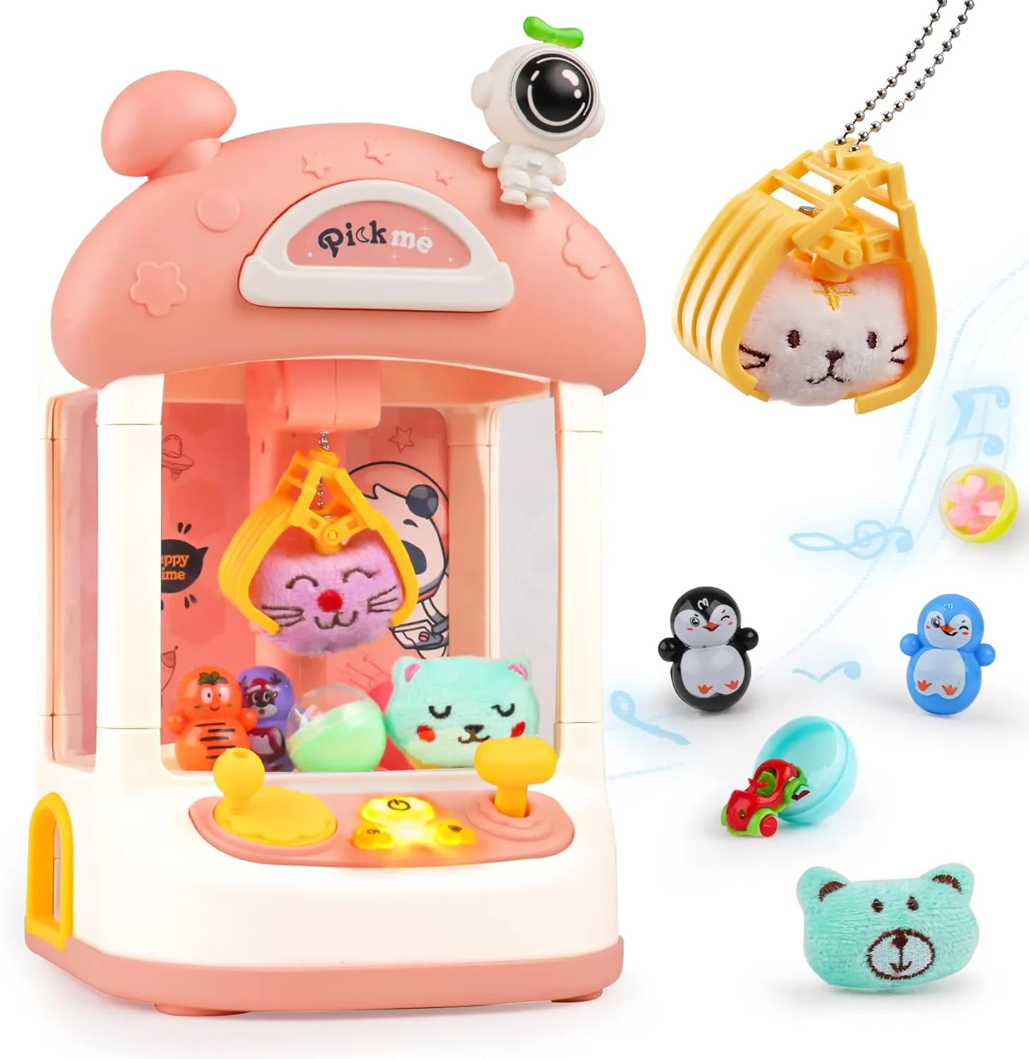 Machine Games for Girls, Ideas Birthday Gifts for Age 5 6 7 8 9 10 Year Old VERTOY Mini Claw Machine Toy decimal symbolically treason camera for Kids, Small Arcade Vending 