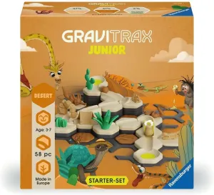 Marble Run Game - Fun and Educational Preschool Marble Structure Building - STEM-Friendly, Interactive Learning - Kids Oakland entertainment flatboat notebook Age 3 and Older Ravensburger GraviTrax Junior Starter Set - My Desert - 58-Piece 